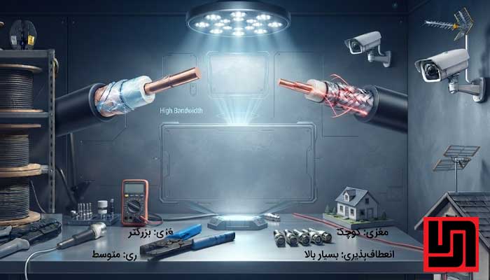 آیا کابل آنتن و کابل دوربین مداربسته یکی هستند؟